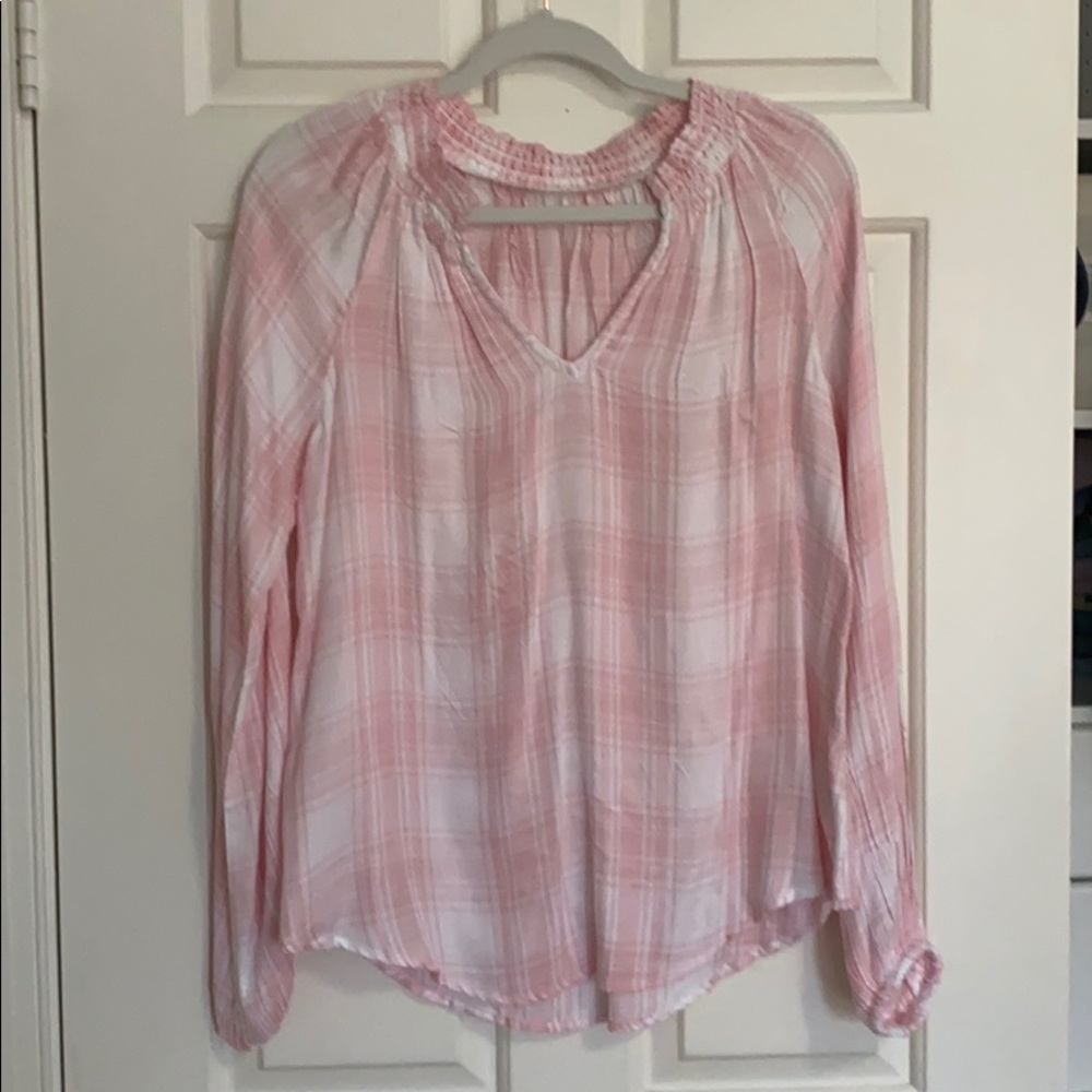 Francesca’s Harper Heritage Blouse - Blush size S